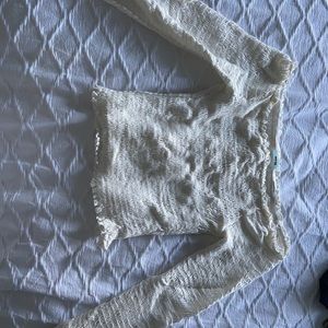 Urban Outfitters White Long Sleeve Shirt